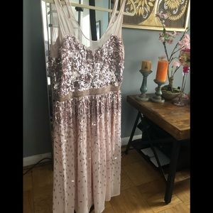 BCBG MAXAZRIA blush sequins dress!